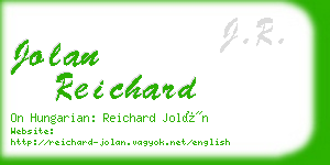 jolan reichard business card